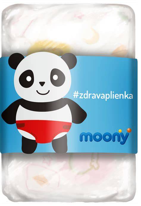 Infografika: Porovnanie hrúbky a absorpcie plienok Moony Air Fit a bežných plienok
