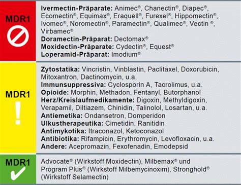 Schema: MDR1 defekt a riziká pri liekoch u kólií