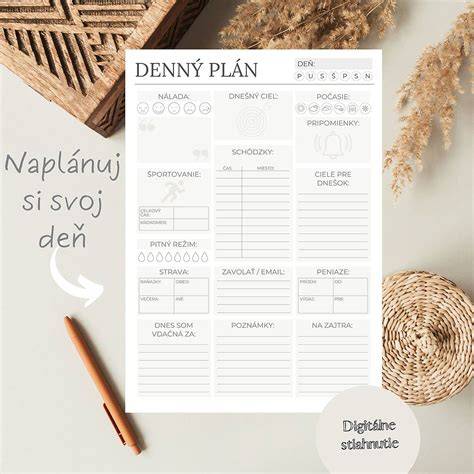 Graf ukazujúci denný plán aktívnosti a tréningu pre ČSV