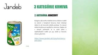 Ilustrácia rôznych typov krmiva pre psov