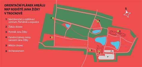 Infografika: Mapa areálu Královický dvor a orientačné body výstavy