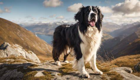 Landseer: čierno-biela verzia novofundlandského psa
