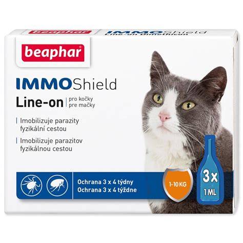 Beaphar IMMO Shield Line-on - obrázok pipety alebo aplikácie na mačku
