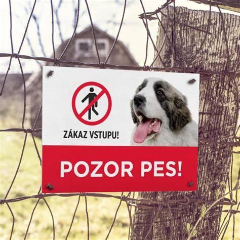 Obrázok: Výber tabuľky Pozor pes s rôznymi motívmi
