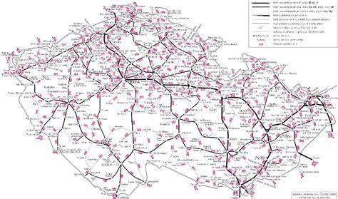 Mapa tratí Čiernohronskej železnice