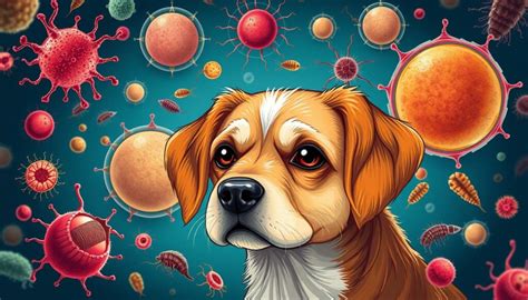 Ilustrácia zdravého psa a psa s príznakmi parazitárnej infekcie