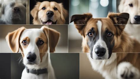 Ilustrácia rôznych plemien psov s dôrazom na brachycefalické plemená