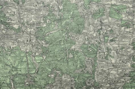 Mapa lesa a malej dedinky