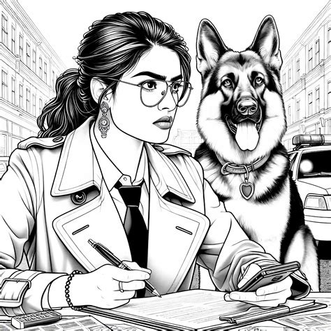 Diana Truchlíková pri práci s psom