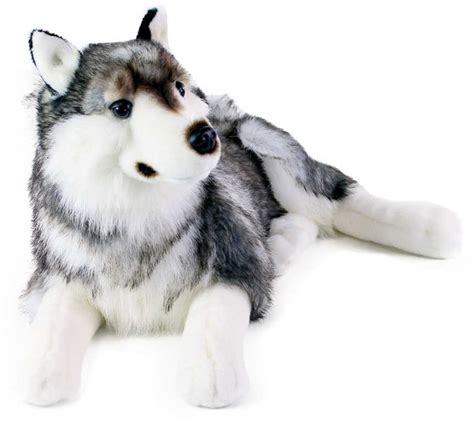 Plyšový pes husky