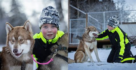 Šteniatko Fluke v objatí malého chlapca Briana