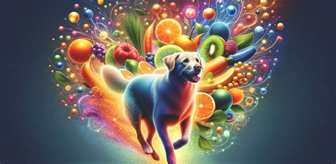 Ilustrácia antioxidantov v potrave pre psov