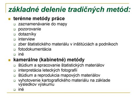 Schéma diagnostických metód