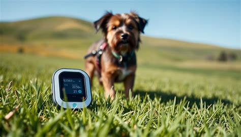 Ilustrácia psa s GPS obojkom