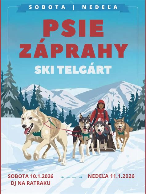 Mapa zasnežených oblastí vhodných pre psie záprahy