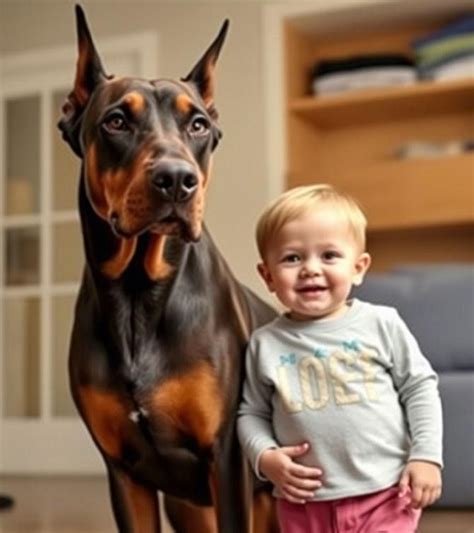 Veľký pes a dieťa