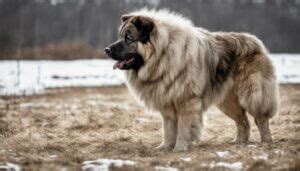 Kaukazský ovčiak pri česaní srsti