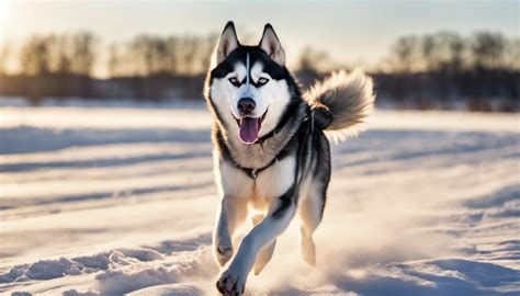 Sibírsky husky pri práci