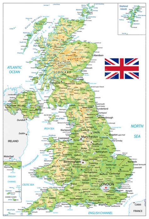 Mapa Anglicka s vyznačeným Yorkshire