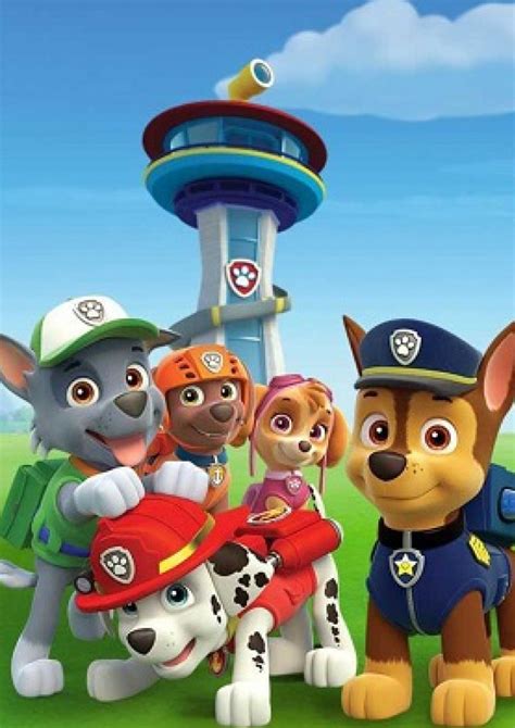 Koláž obrázkov z rôznych epizód Labkovej Patroly