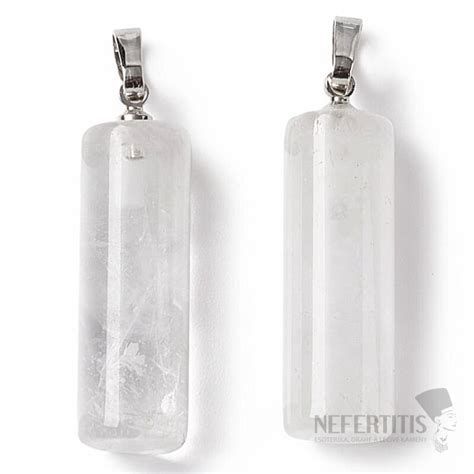 Prívesok z číreho krištáľu s plochým špicom