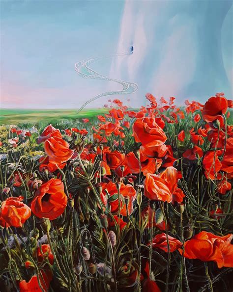 Surrealistický obraz sna s okom a mrakom