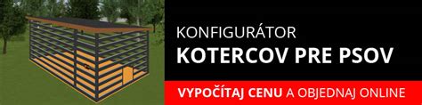 Vizualizácia rôznych typov kotercov a voliér pre psov