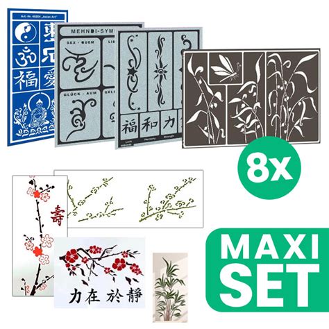 Rôzne druhy šablón na maľovanie