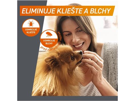 Rozdelenie účinnosti antiparazitických obojkov podľa druhu parazita a doby trvania