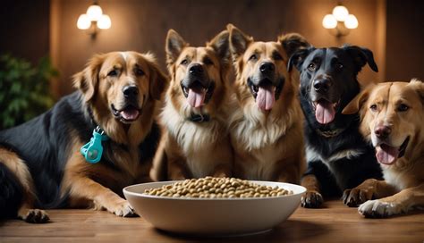 Ilustrácia správnej výživy pre obrie plemená psov