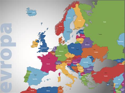 Mapa Európy s vyznačeným rozšírením plemena