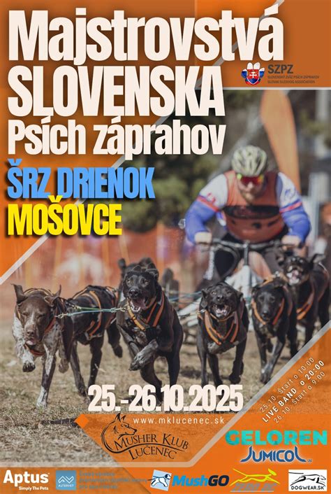 Štart štafety psích záprahov