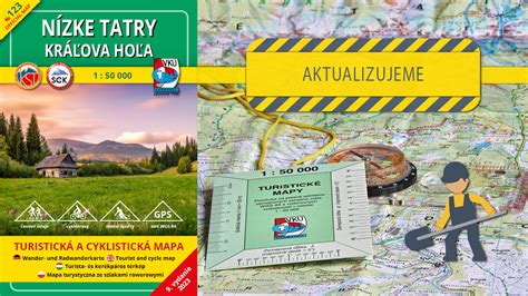 Mapa turistických trás v Nízkych Tatrách
