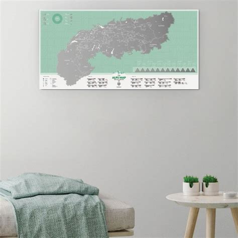 Mapa Švajčiarskych Álp