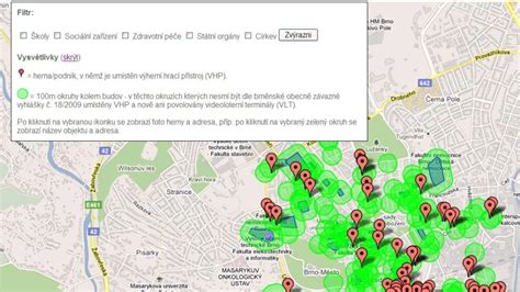 Mapa s vyznačenými plochami pre voľný pohyb psov