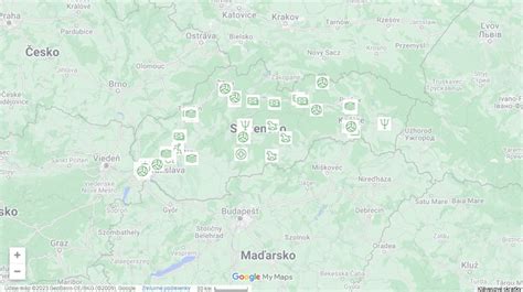 Mapa zobrazujúca pohyb mačky pomocou GPS