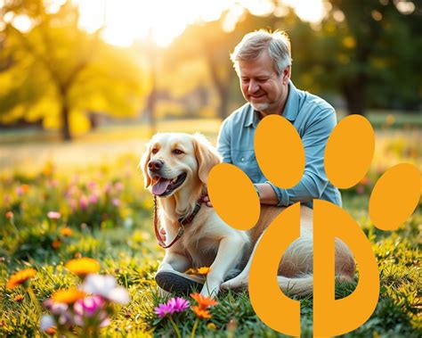 Ilustrácia zodpovedného majiteľa psa s vybavením