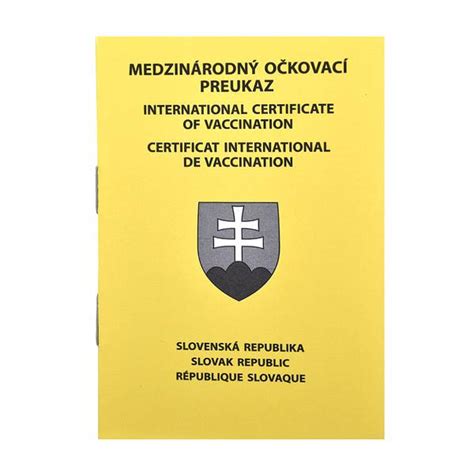 Ockovaci preukaz steniatka