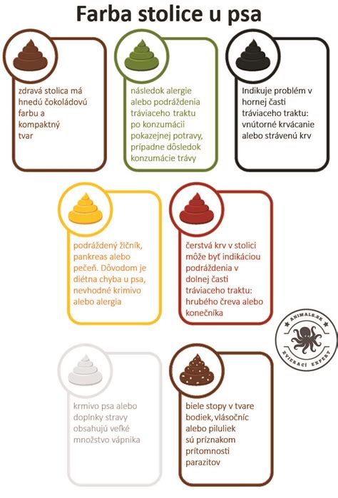 Ilustrácia zdravej a chorej stolice psa