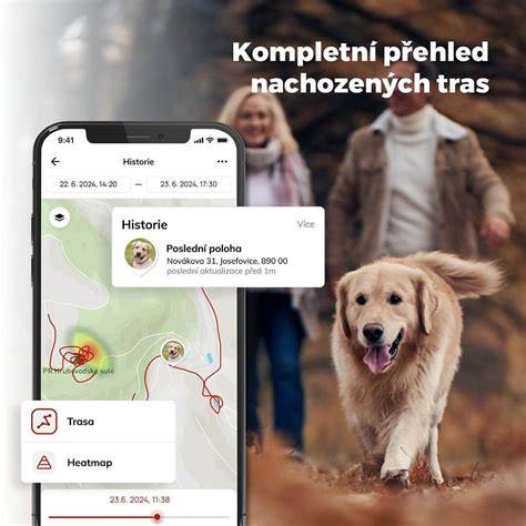 Mapa dosahu a lokalizácie psov s GPS obojkami