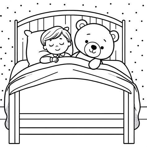 ilustračný obrázok psa v posteli