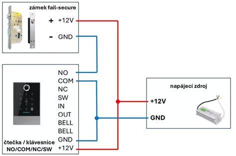 Diagram zapojenia batérií a tlačidla na vodítku