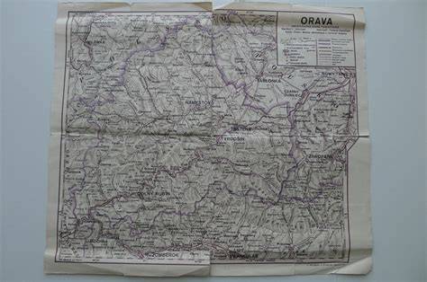 Mapa regiónov Oravy a Zázrivej (ilustrácia)
