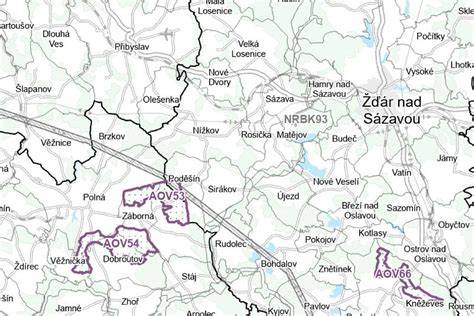 Mapa Hodrušských tajchov a zákazových zón
