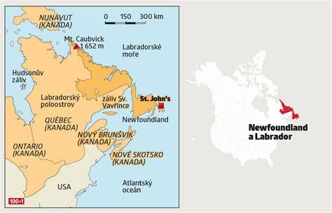 Infografika: Rozdelenie Newfoundland a Labrador na ostrov Newfoundland a kontinentálny Labrador