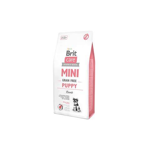 Infografika: Zloženie Brit Care Mini Grain-Free Puppy a hlavné benefity