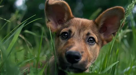 Detail hlavy Pyrenejského ovčiaka s výraznými očami a ušami