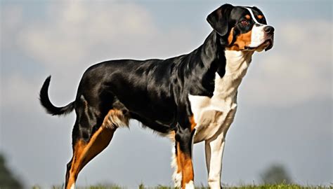 Appenzellský salašnícky pes pri práci so stádom