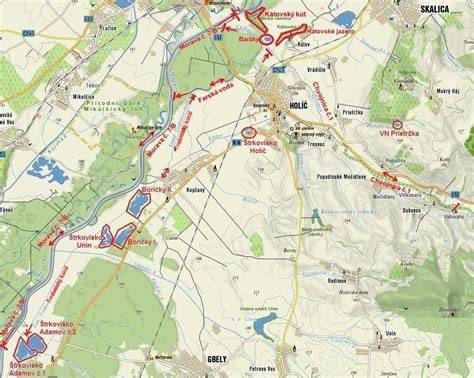 Mapa pôvodu a tradičných revírov západosibírskej lajky