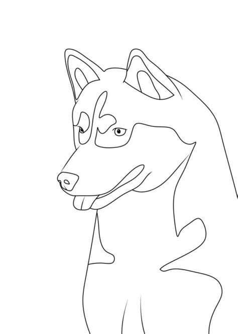 Kreslený pes husky